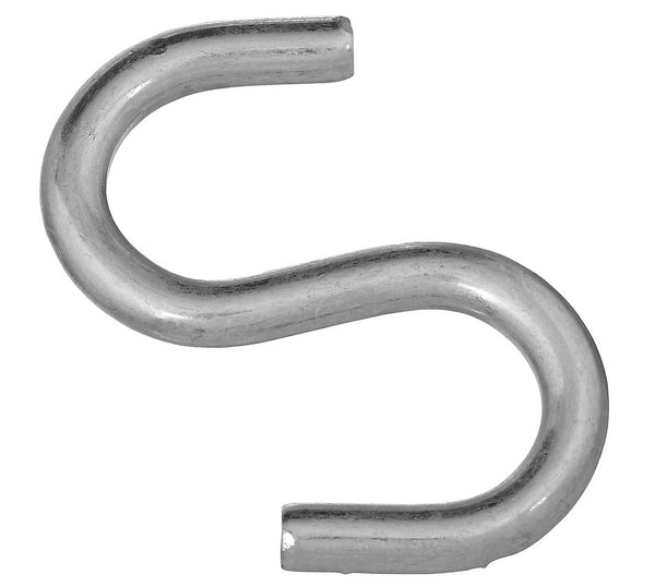 Zinc Plated Open S Hook – 3"