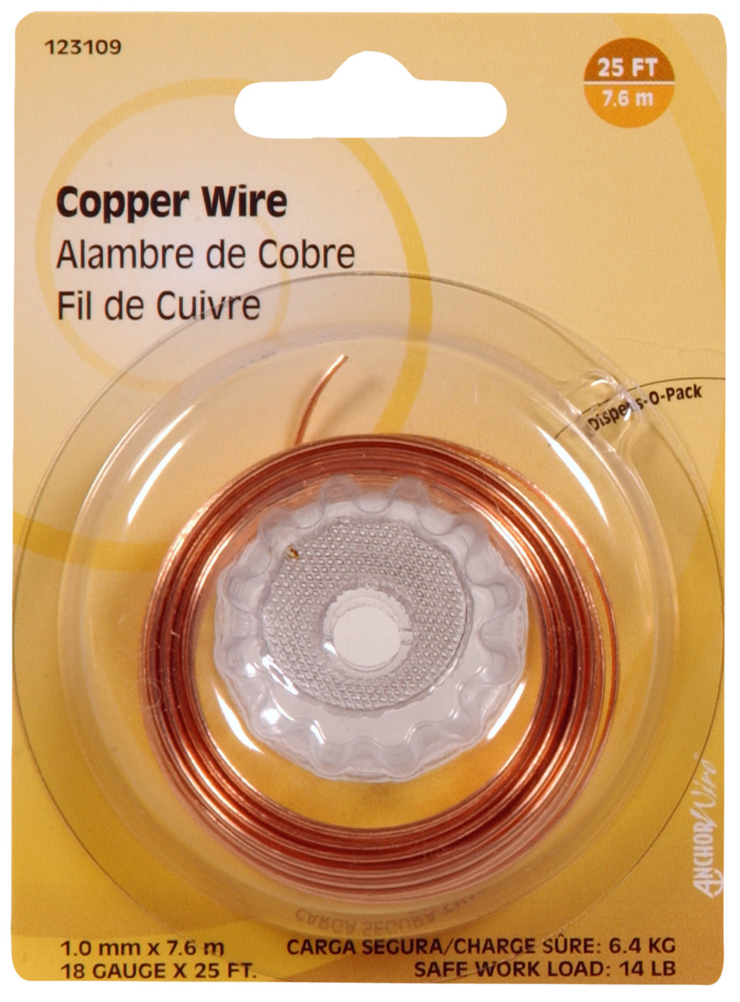 Hillman 14lb Copper Picture Wire - 25ft