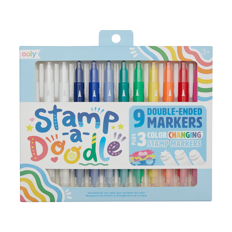 Stamp-A-Doodle Double Ended Stamp Markers – Set of 12
