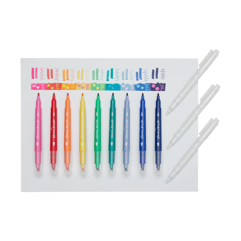 Stamp-A-Doodle Double Ended Stamp Markers – Set of 12