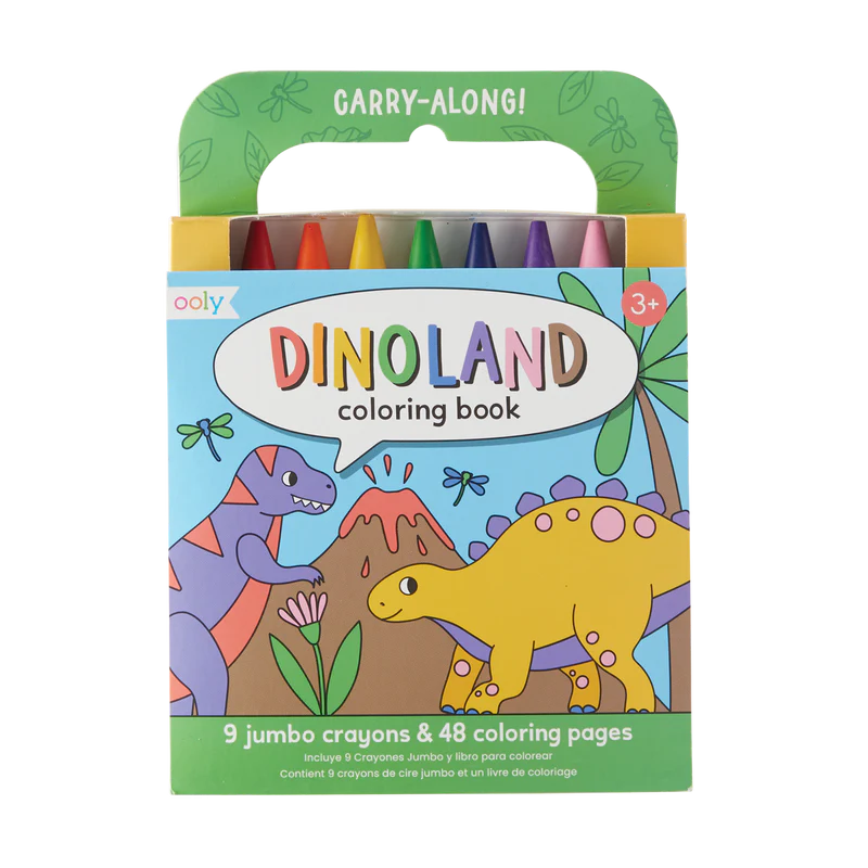 Carry Along Coloring Book Set – Dinoland
