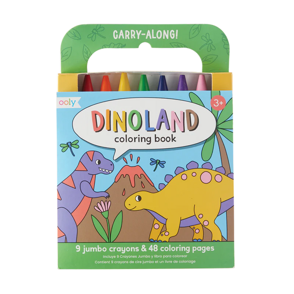 Carry Along Coloring Book Set – Dinoland