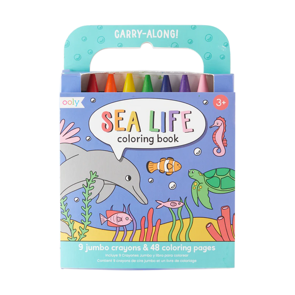 Carry Along Coloring Book Set – Sea Life