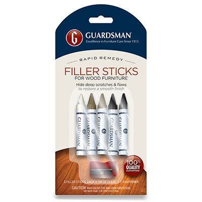 Guardsman Wood Filler Sticks With Sharpener – Pack of 5