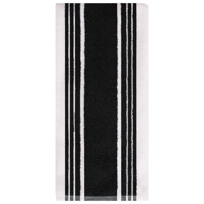 All-Clad Striped Dual Kitchen Towel – Black