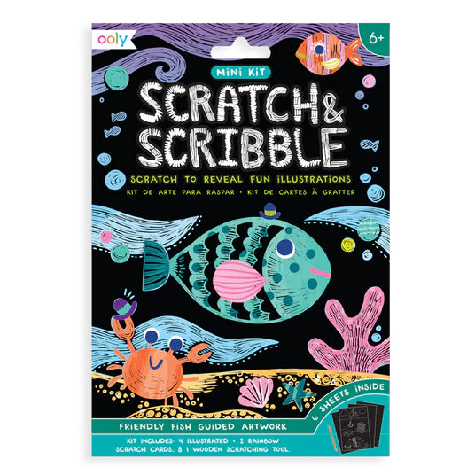Scratch And Scribble Mini Scratch Art Kit – Friendly Fish