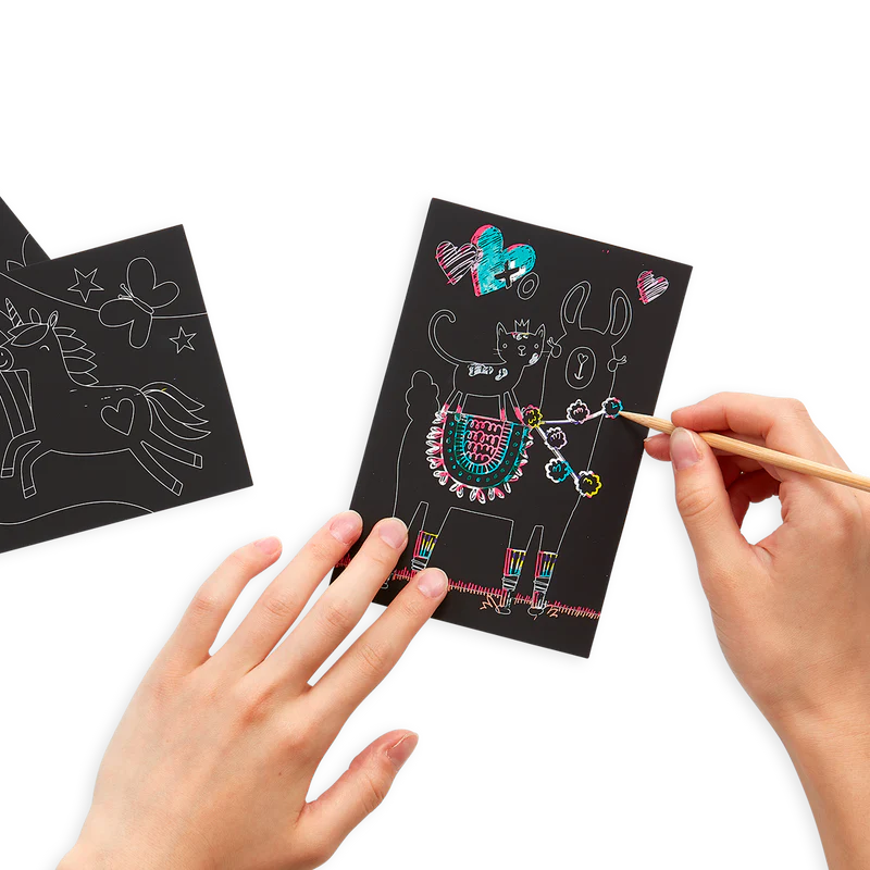 Scratch And Scribble Mini Scratch Art Kit – Funtastic Friends