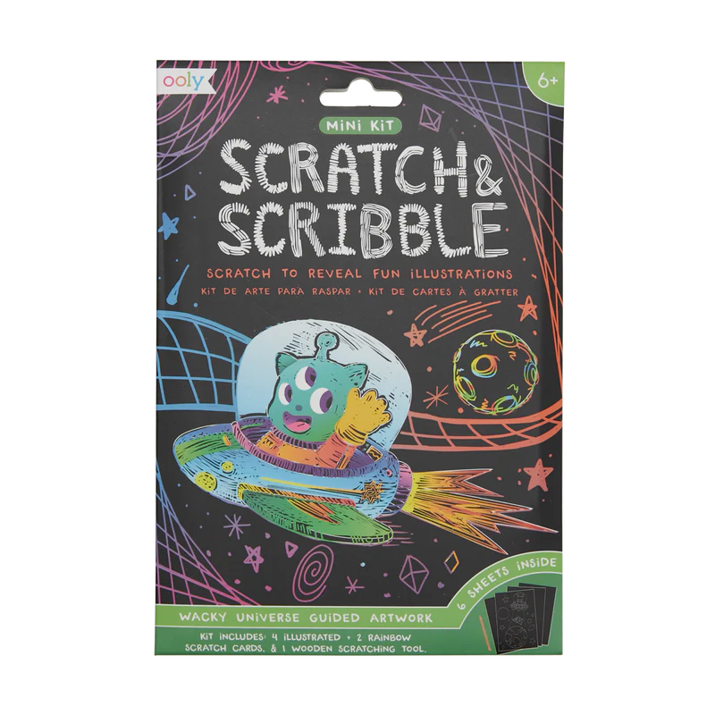 Scratch And Scribble Mini Scratch Art Kit – Wacky Universe