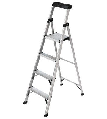Rubbermaid Aluminum Step Ladder – 4 Step – 5.5Ft