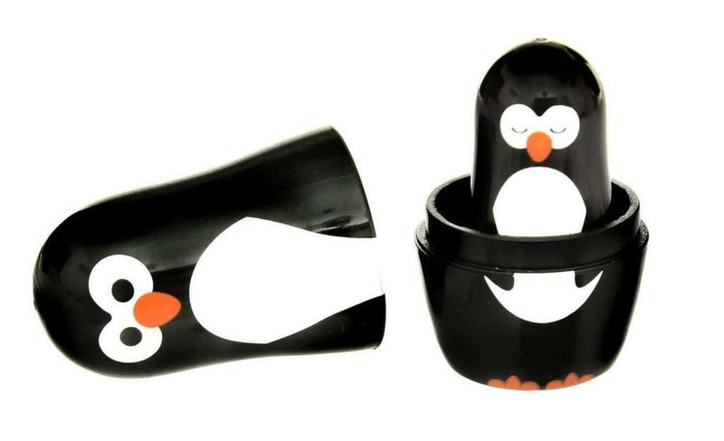 Penguin Parade Nesting Dolls - 6 Matryoshka Penguins