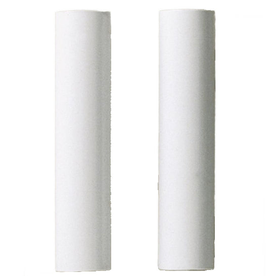 Plastic Candelabra Candle Covers – White – 4" – Pack of 2