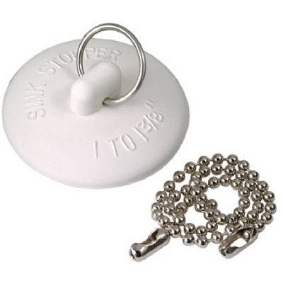 Sink Stopper With 11" Stainless Steel Chain