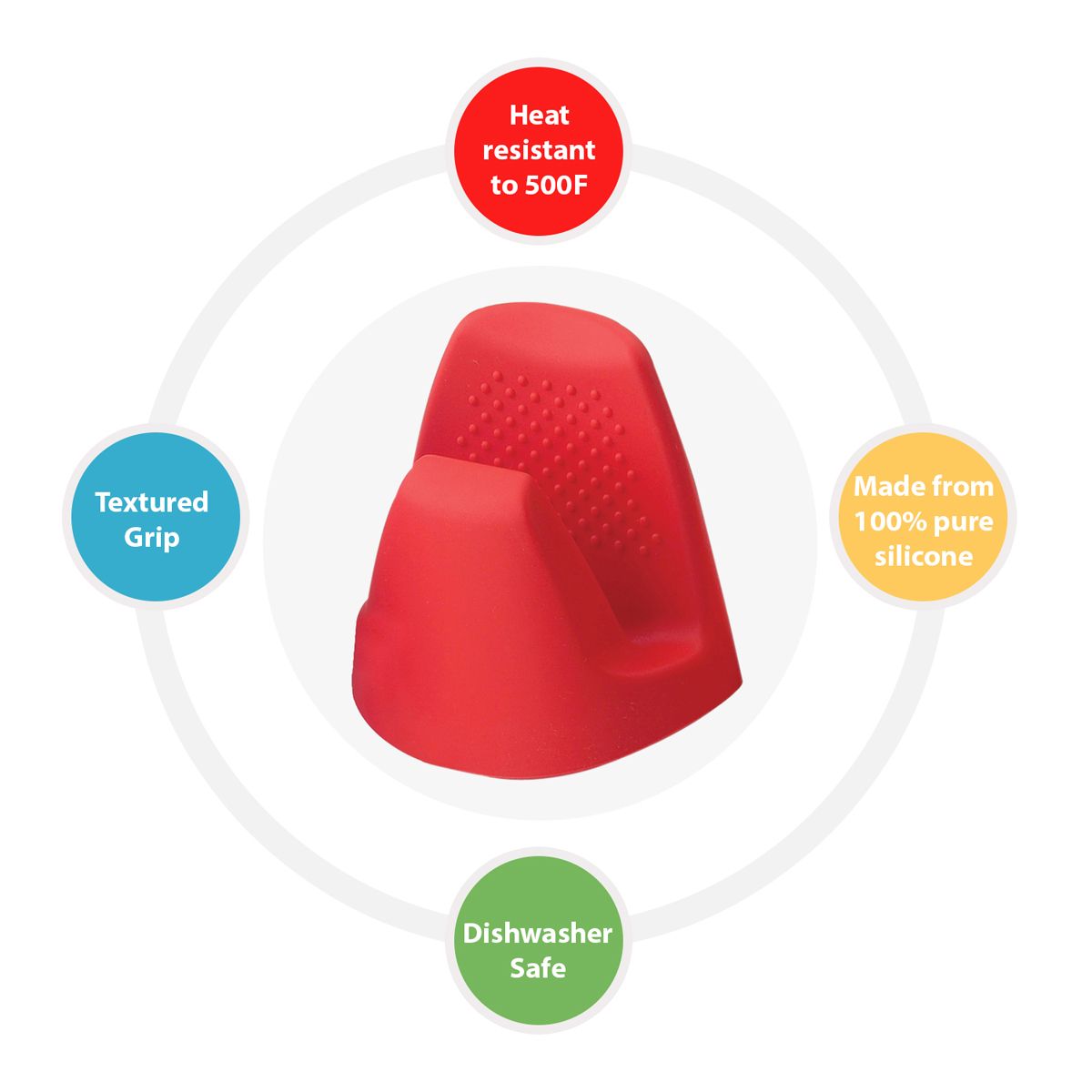 Mrs. Anderson's Baking Silicone Pot Grabber – Red