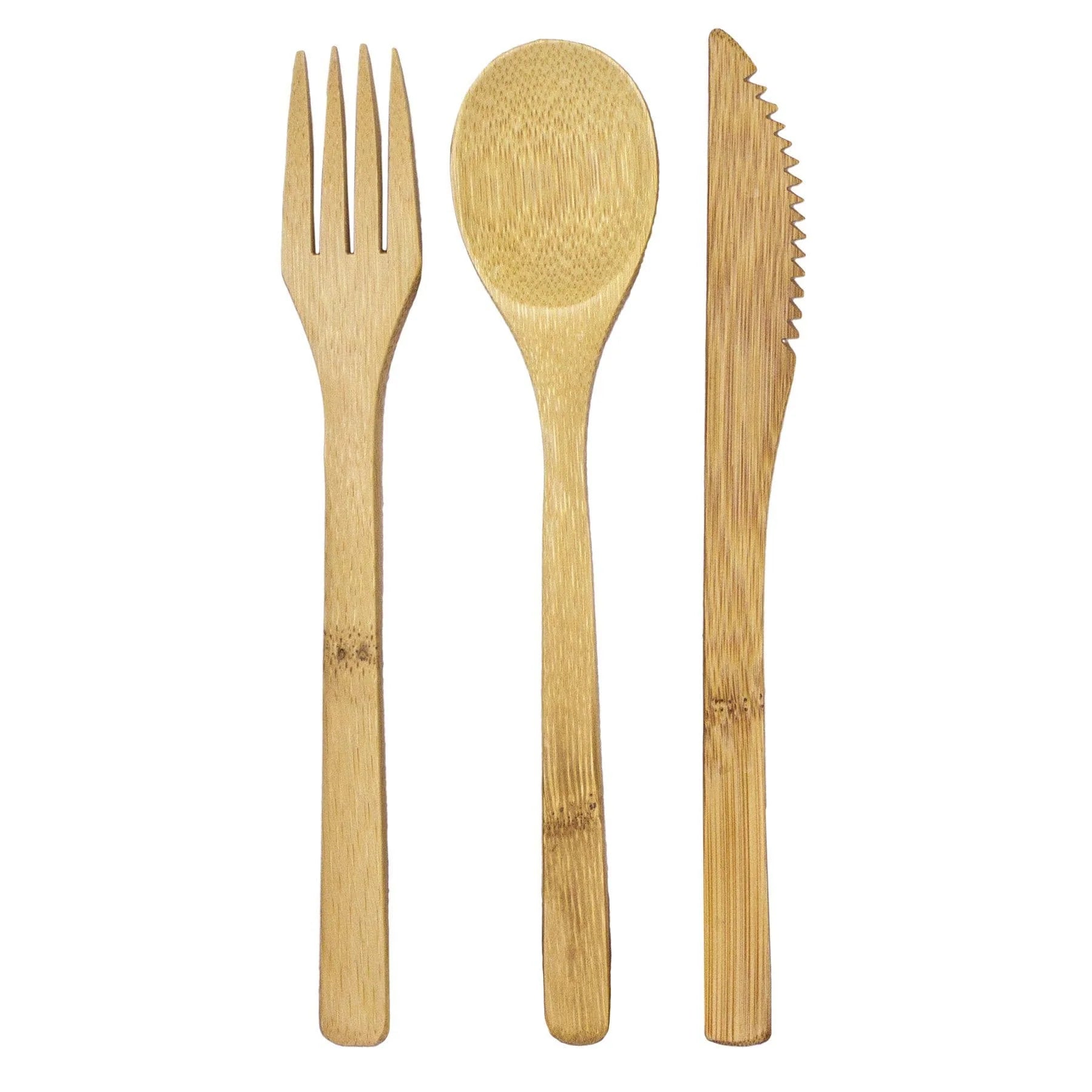 Totally Bamboo Reusable Flatware Set | Fork + Spoon + Knife
