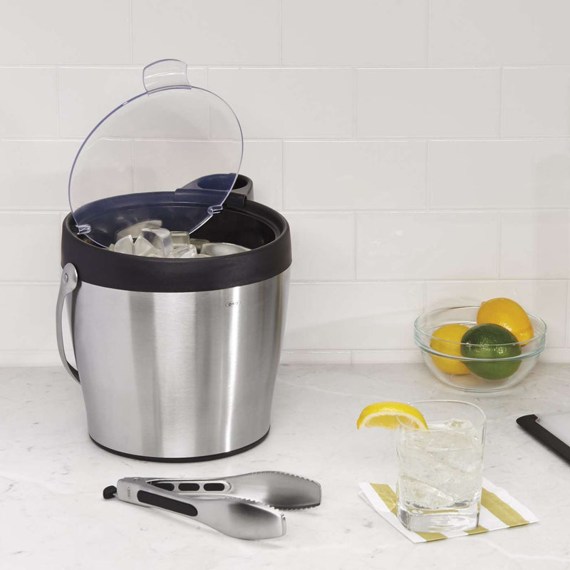 OXO - Stainless Steel Ice Bucket & Tong Set – Kitchen Store & More