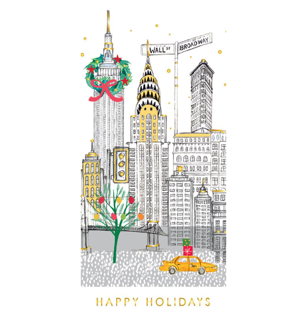 New York City Happy Holidays Money Enclosures – 6pk