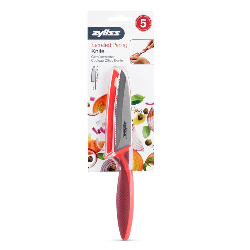 Zyliss Serrated Paring Knife With Cover – 3.75in