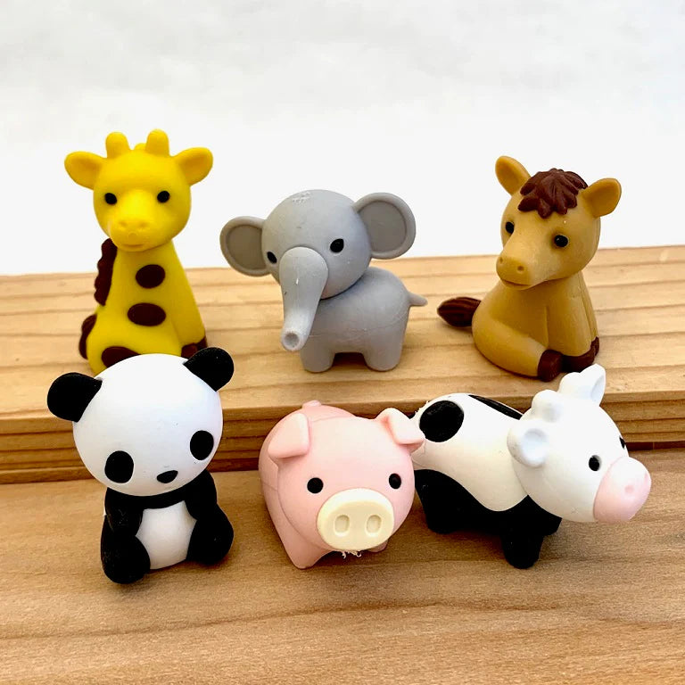 Zoo Puzzle Piece Erasers – Set of 7