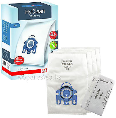 Miele Vacuum Cleaner HyClean Dust Bags U Box Of 4 + 2 Filter - Aspirateur  2000 plus