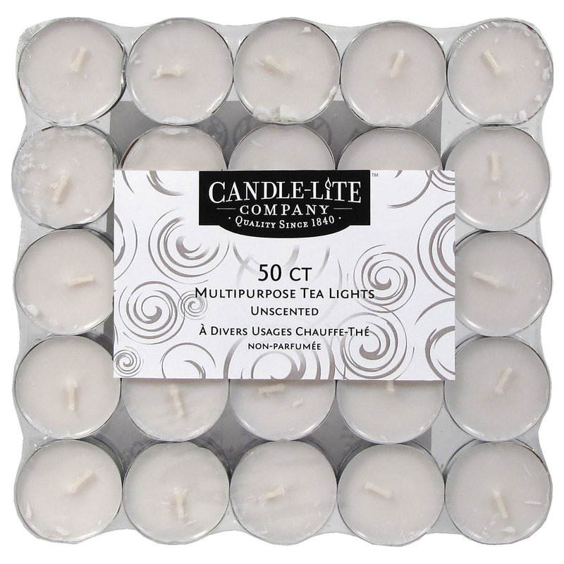 Tea Light Wax Candles – 50-Pk.