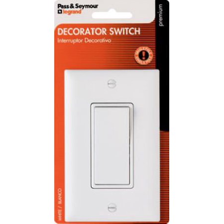 Decorator Single Pole Switch – White