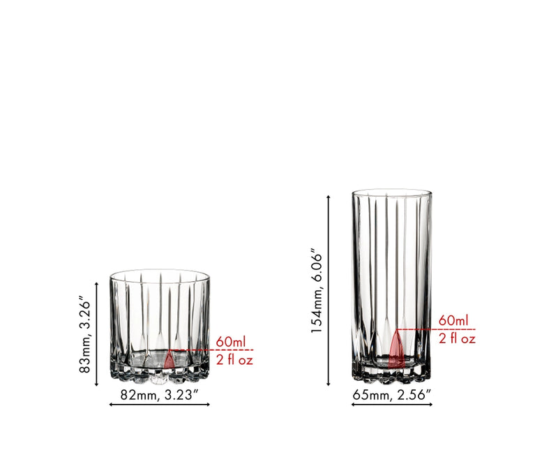 Highball Water Glasses - Tall Drinking Glass Set of 8, 12 oz