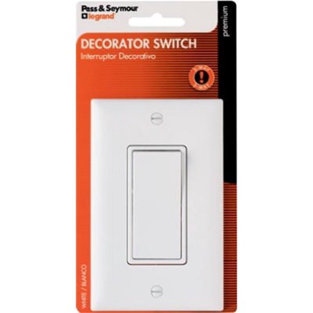 Decorator 3 Way Light Switch – White