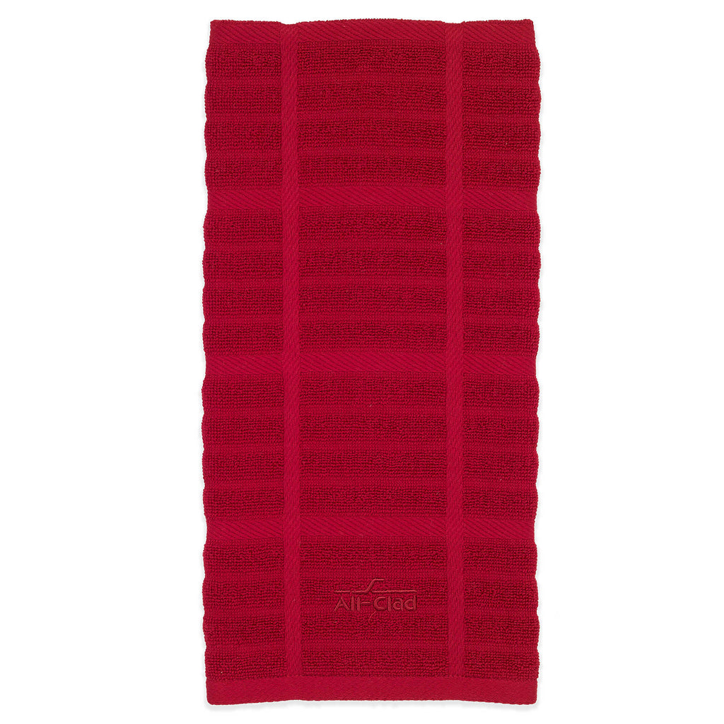 All-Clad Striped Dual Kitchen Towel in Titanium