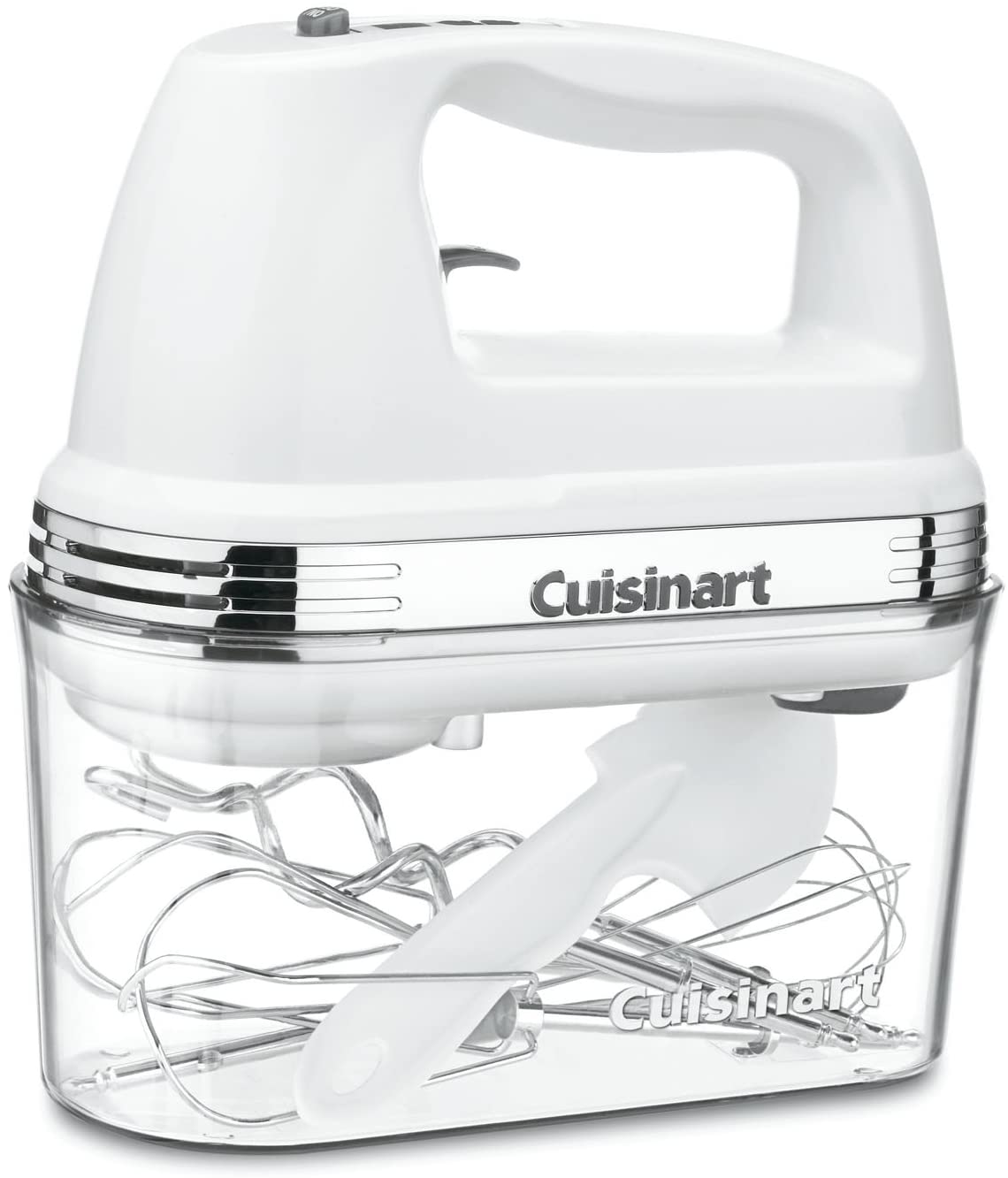 Cuisinart Power Advantage Plus 9-Speed Handheld Mixer with Storage Case – White