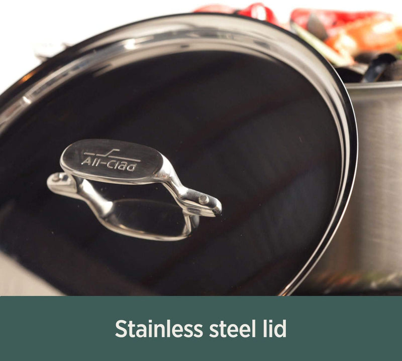 All Clad D5 Brushed Stainless 1.5 qt. Sauce Pan with Lid