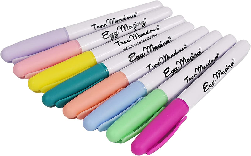 The Original EggMazing Replacement Colorful Non-Toxic Pastel Marker Set – 8 Pack