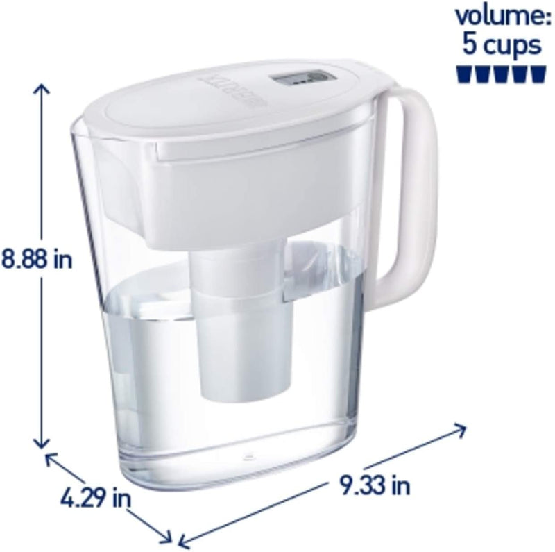 Brita 6 Cup Water Filter Pitcher – White