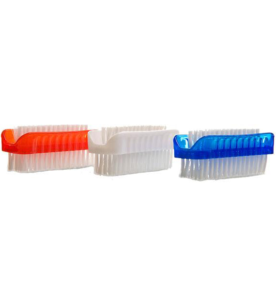 Lola Plastic Handle Nylon Bristle Nail Brush – Assorted Colors