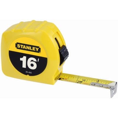 Stanley Yellow High-Vis Tape Measure – 16Ft x 3/4"