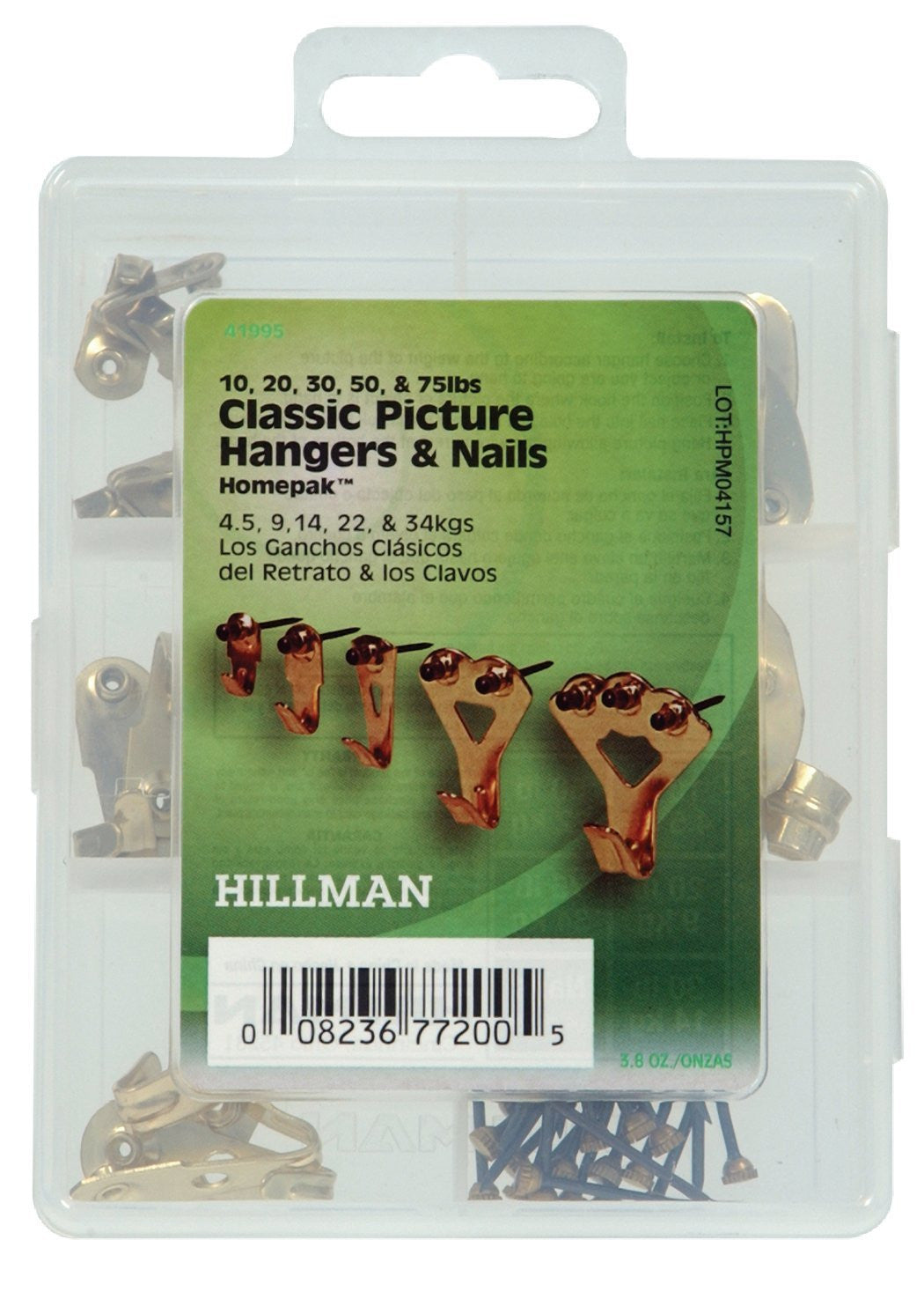 Hillman Homepak Assorted Picture Hangers + Nails