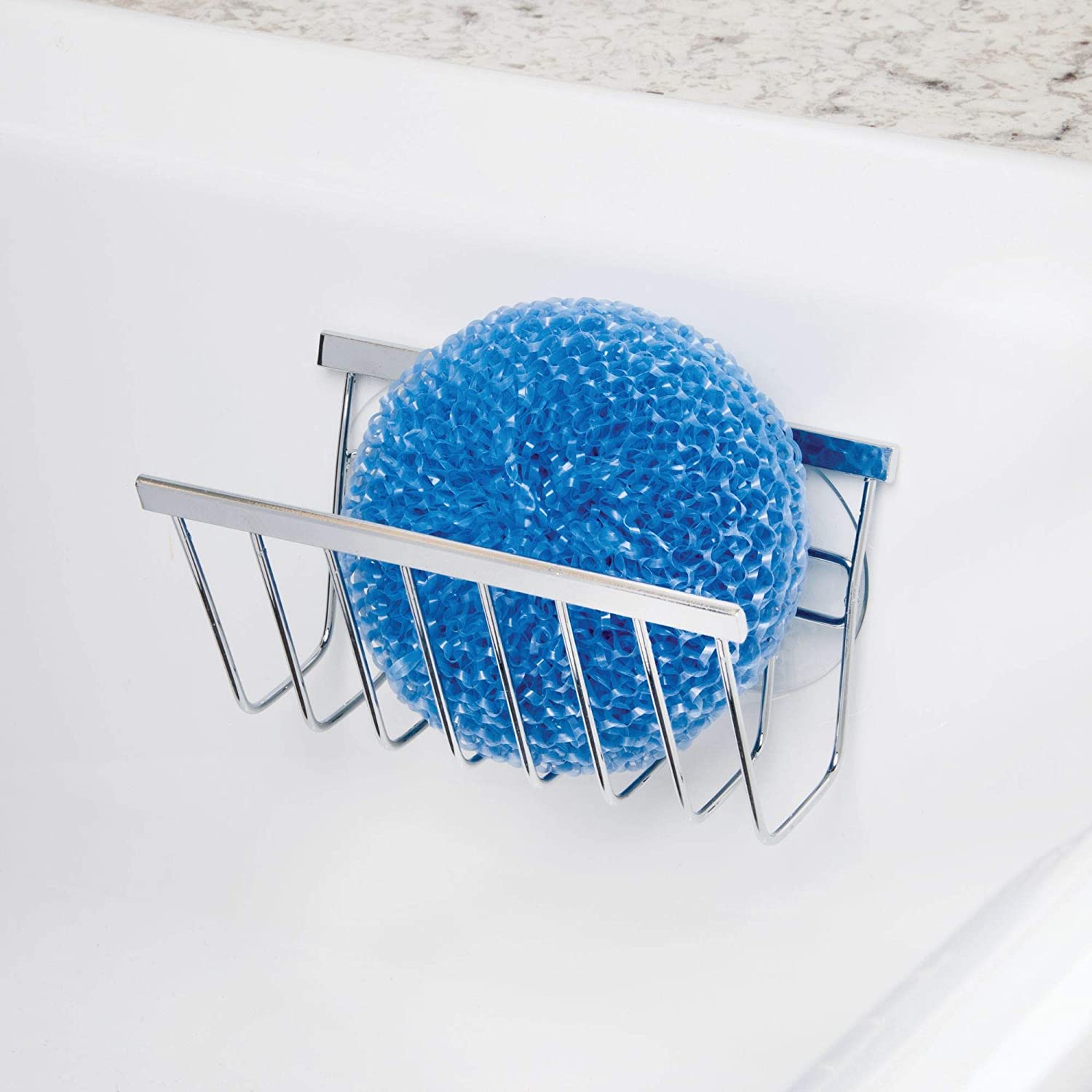 InterDesign Kitchen Sink Suction Holder – Polished Stainless Steel
