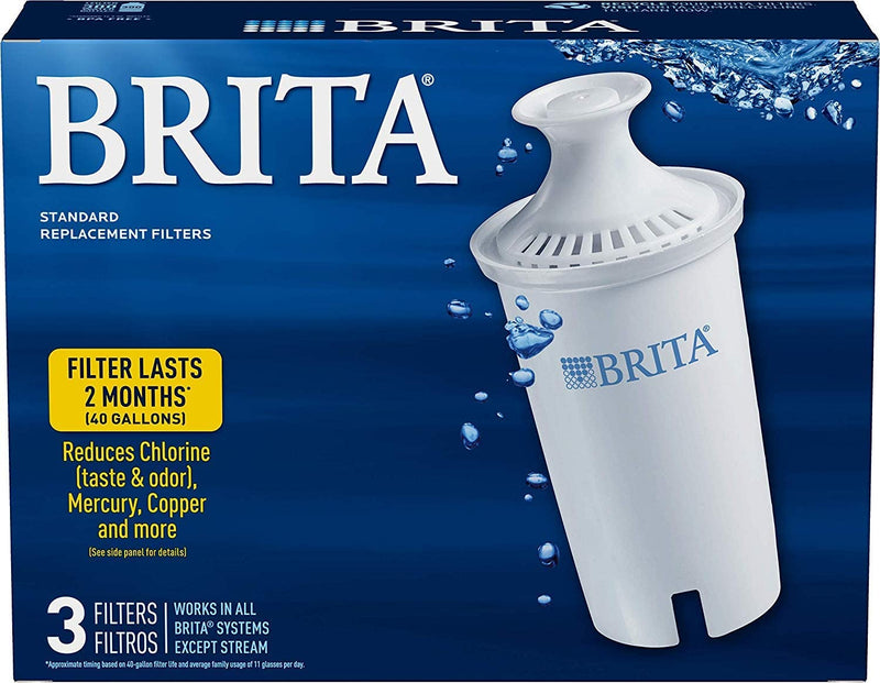Brita Standard Pitcher Replacement Filter – 3-Pack