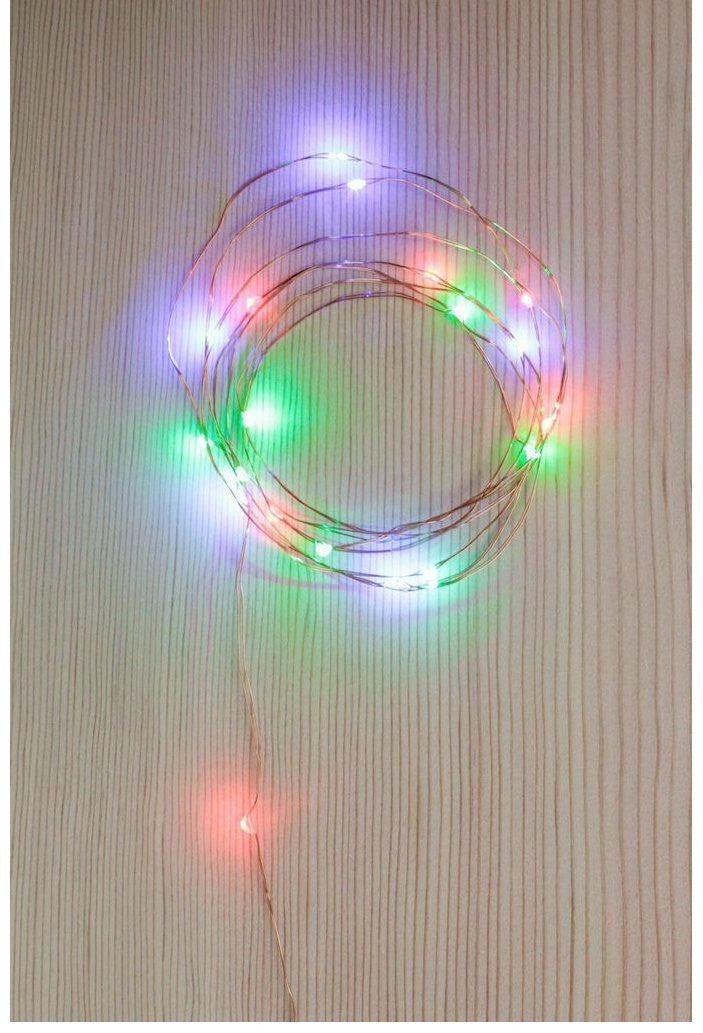 Kikkerland Copper String Lights – Multicolor