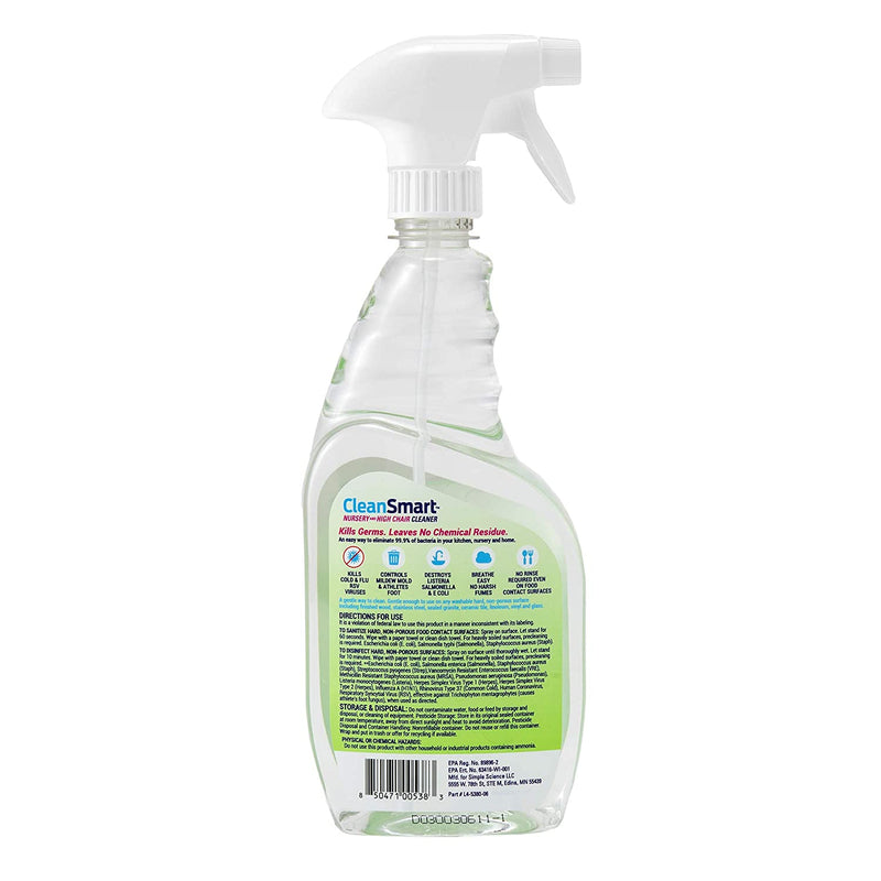 Cleansmart Nursery And High Chair Disinfectant Cleaner – 23oz