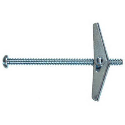 Snapin Mushroom Head Toggle Bolts – .25 x 4" – Pack of 5