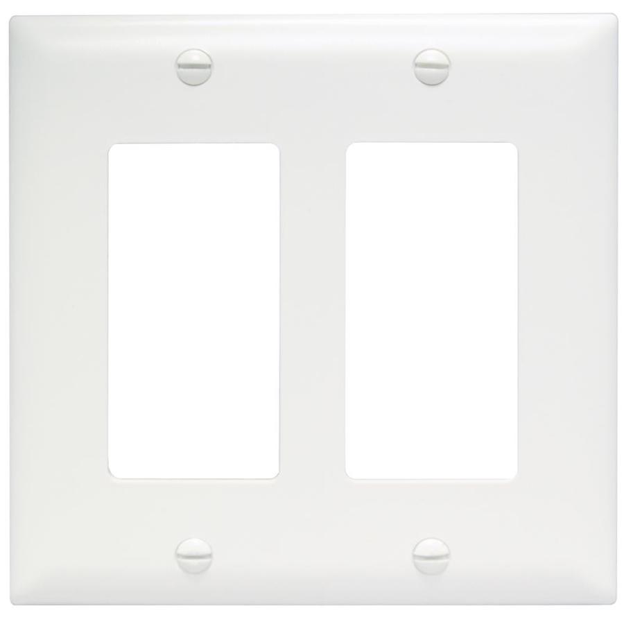 Decorator Double Wall Plate – White
