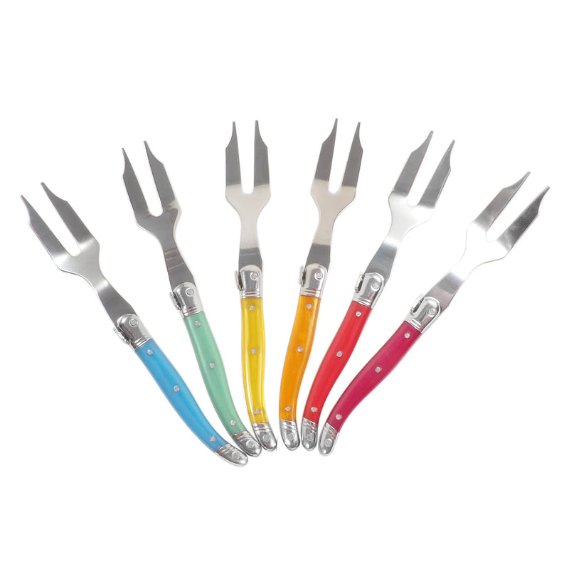 Laguiole Mini Cheese Fork – Assorted Colors - Sold Individually
