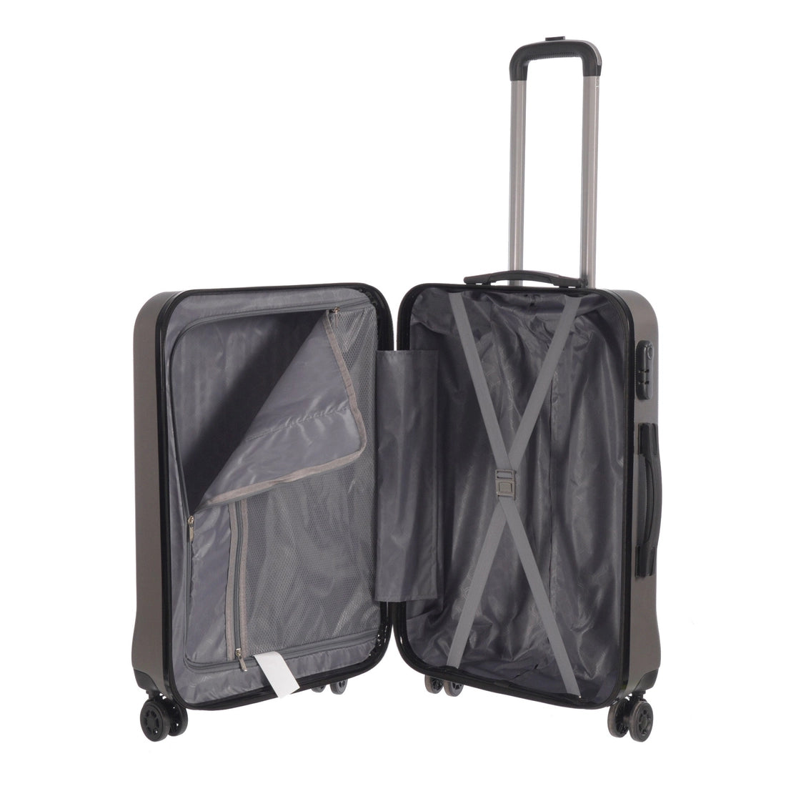 Grove Collection Luggage – Charcoal – 24"
