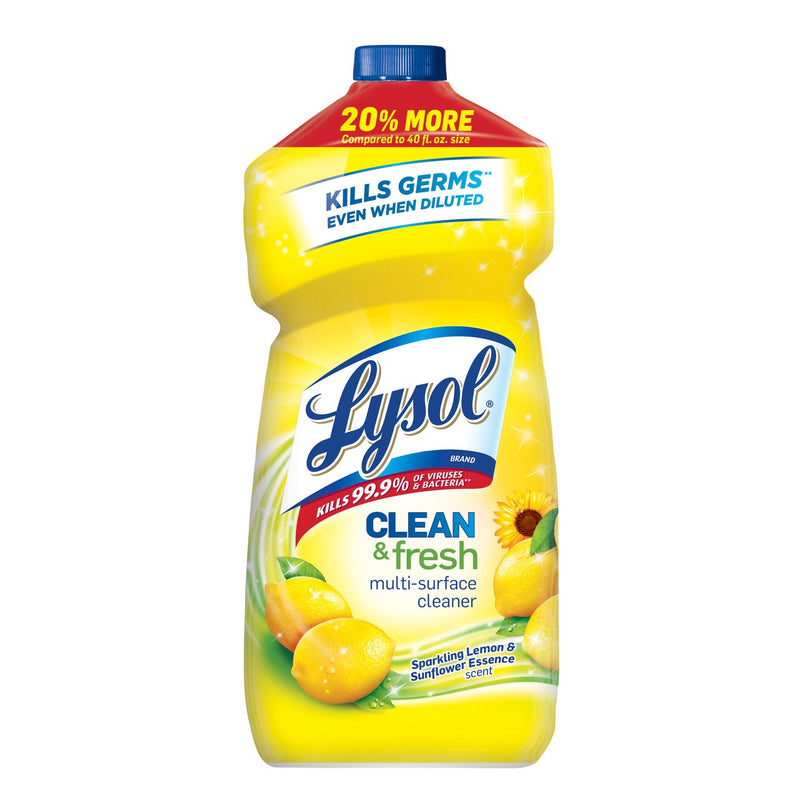 Lysol Clean & Fresh Multi-Surface Cleaner, Clean & Fresh Lemon, 40 oz