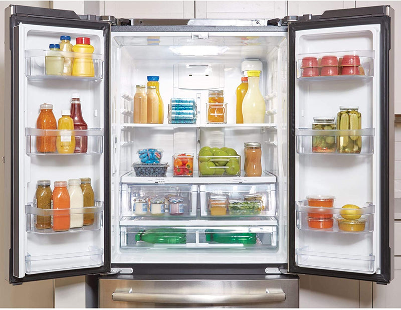 iDesign Plastic Refrigerator and Freezer Storage Bin with Lid, BPA-Free  Organizer for Kitchen, Garage, Basement, 6 x 6 x 14.5, Clear