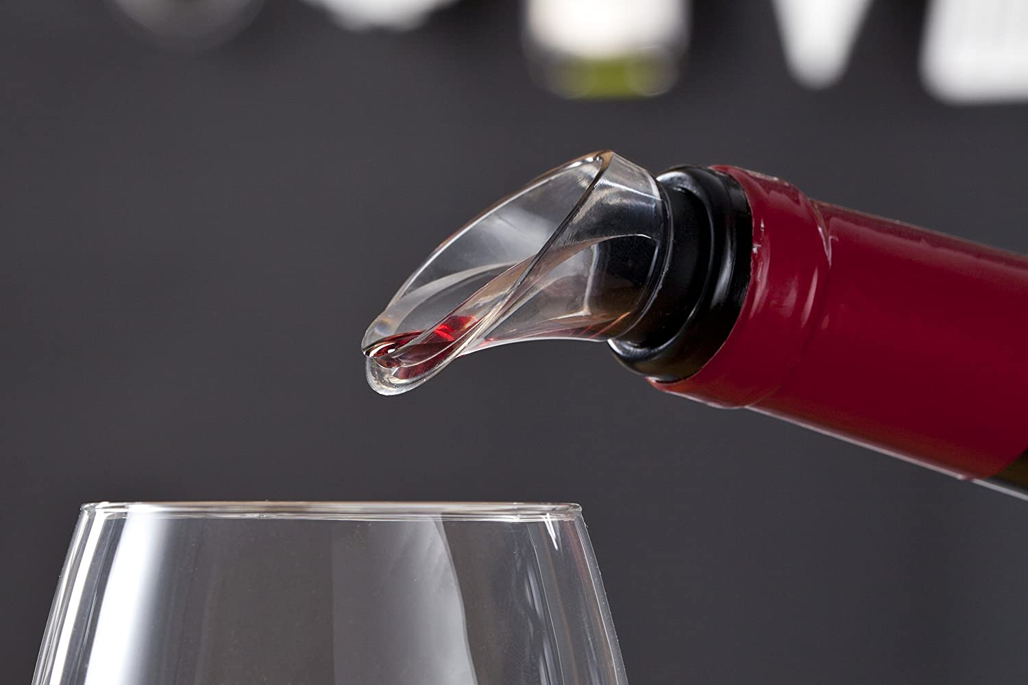 Vacu Vin J-Hook Wine Crystal Server Pourer – Set of 2