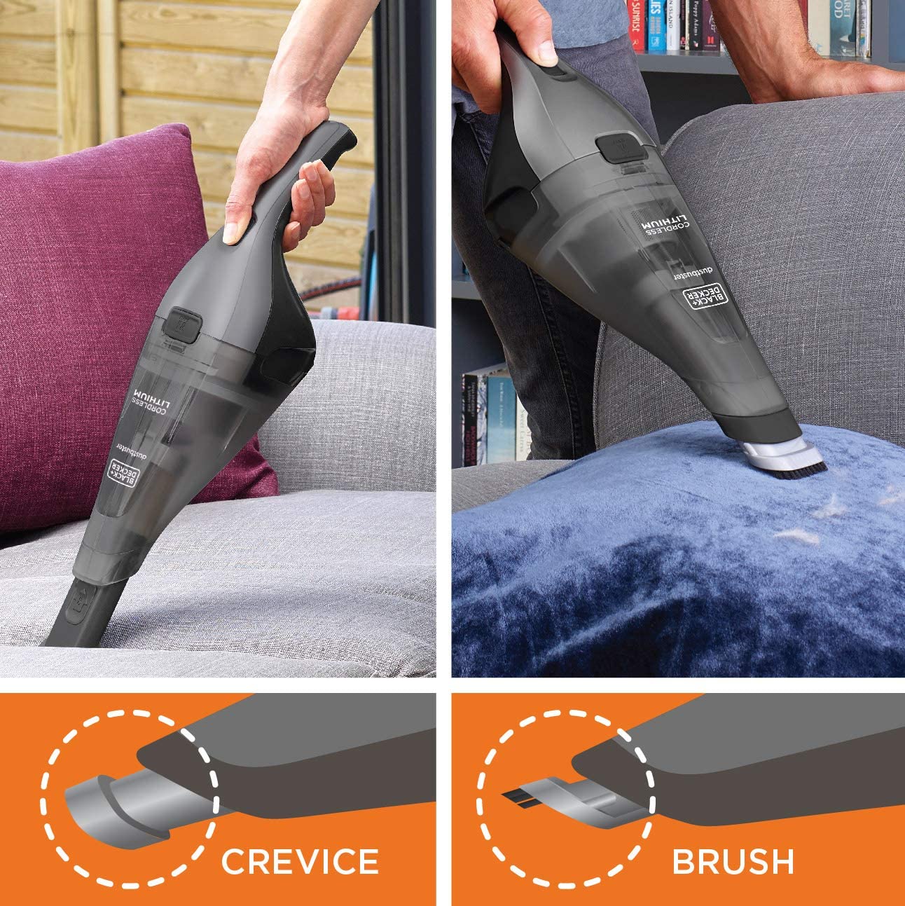 Black Decker Quick Clean Dustbuster Handheld Cordless Vacuum