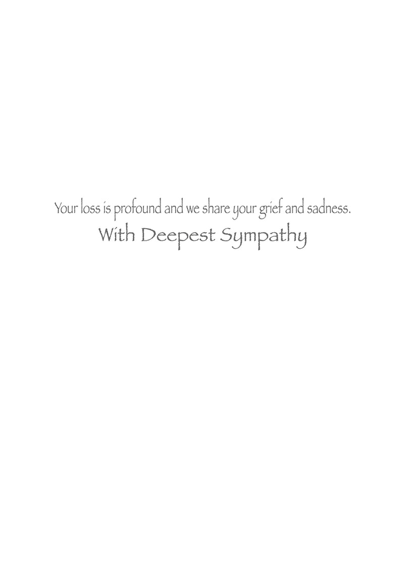 Caspari – With Deepest Sympathy Card – 1 Card & 1 Envelope