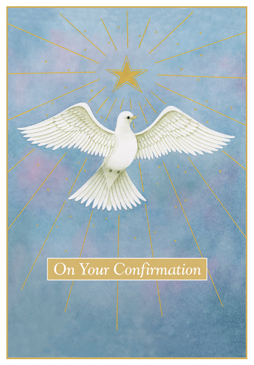 Caspari – With Joyful Blessings On Your Confirmation Day Card – 1 Card & 1 Envelope