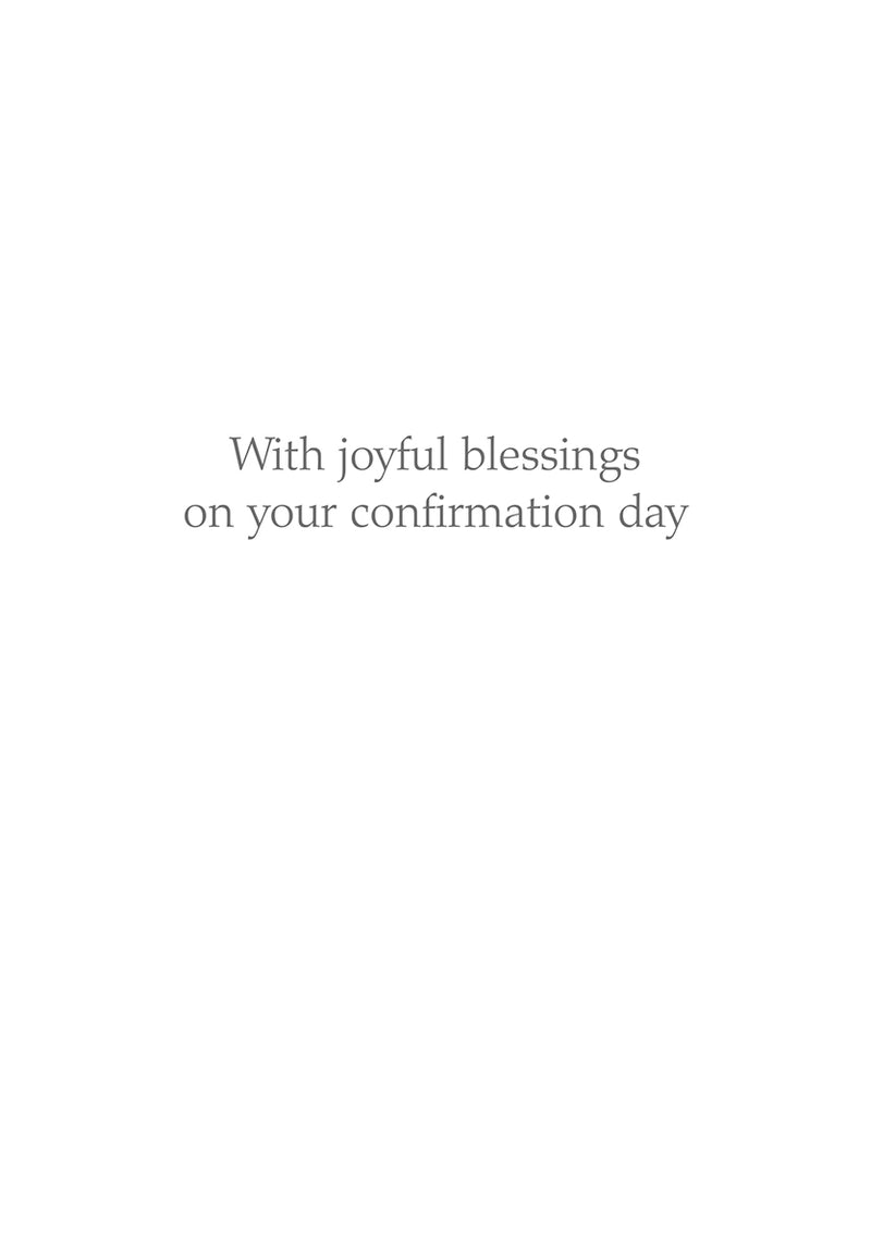 Caspari – With Joyful Blessings On Your Confirmation Day Card – 1 Card & 1 Envelope